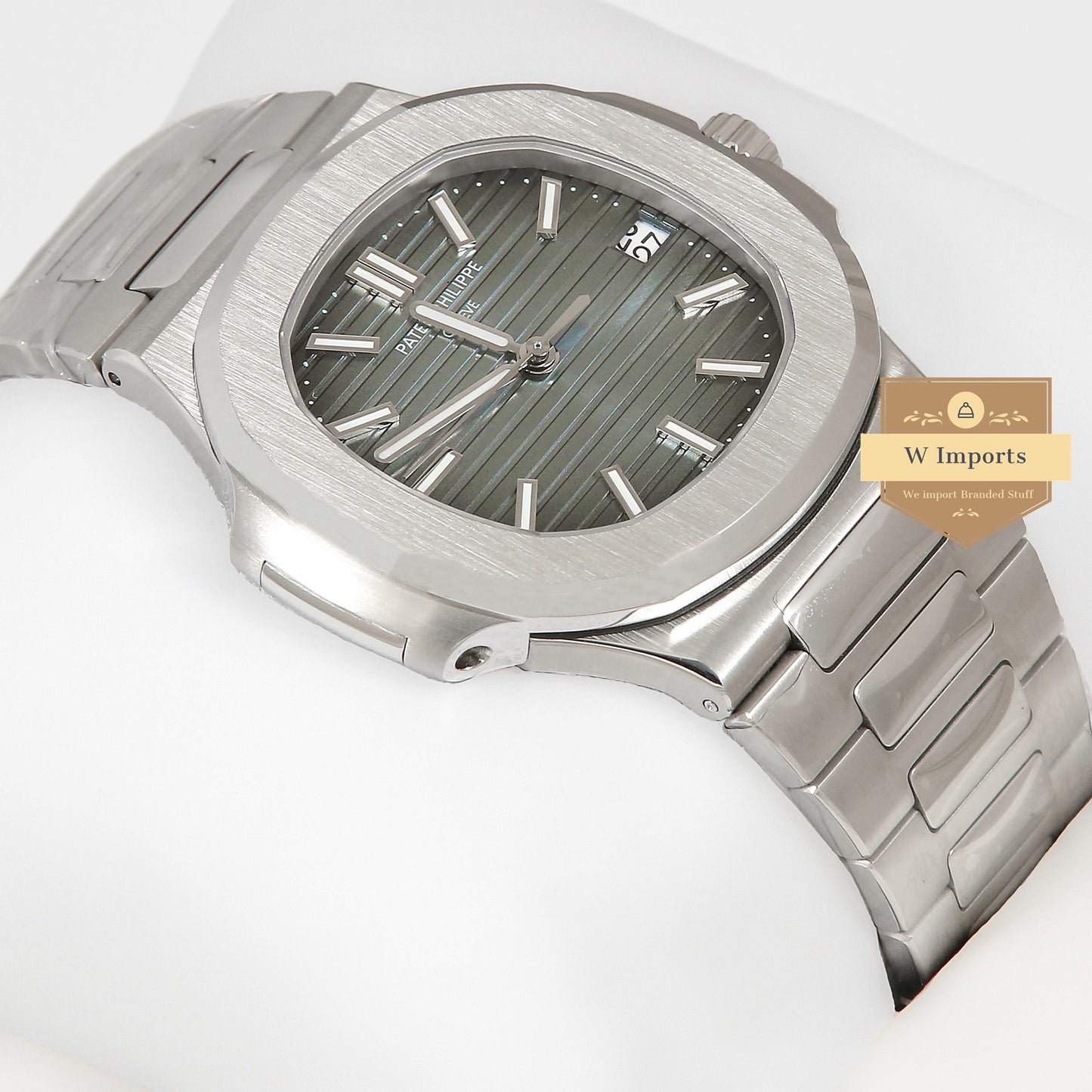 Latest Collection Silver With Blue Dial Automatic Chain Watch
