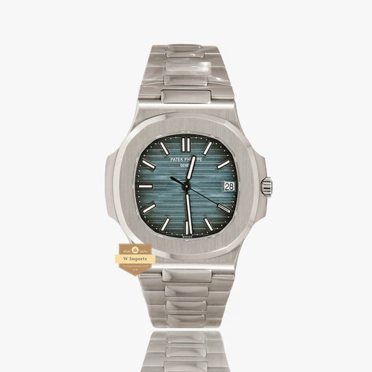 Latest Collection Silver With Blue Dial Automatic Chain Watch