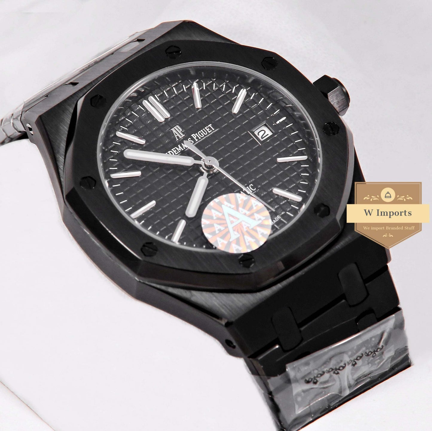 Latest Collection All Black Stainless Steel Automatic Watch