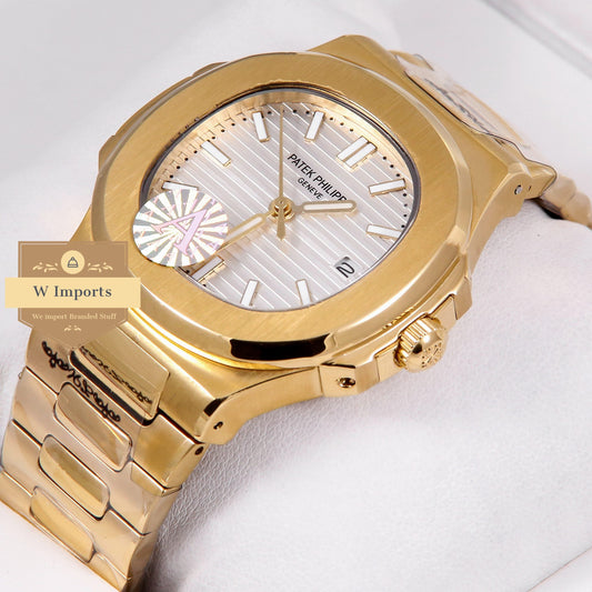 Latest Collection Yellow Gold With White Dial Automatic Watch