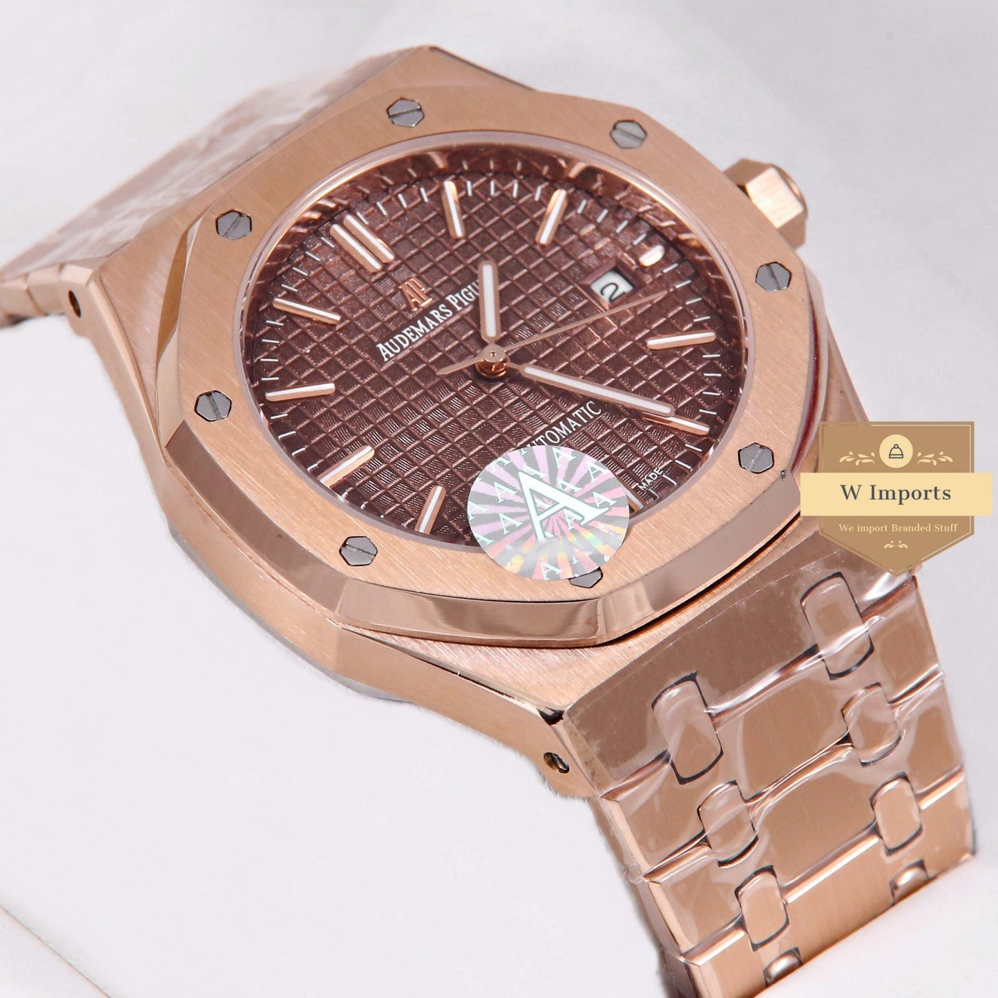 Latest Collection Rose Gold With Brown Dial Automatic Watch