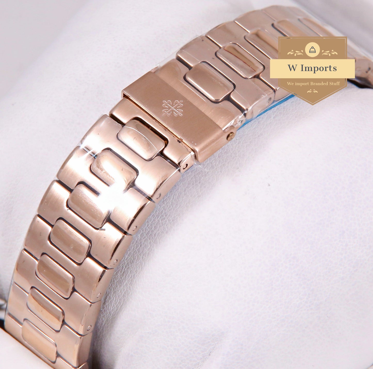 Latest Collection Rose Gold With Blue Dial Quartz Watch