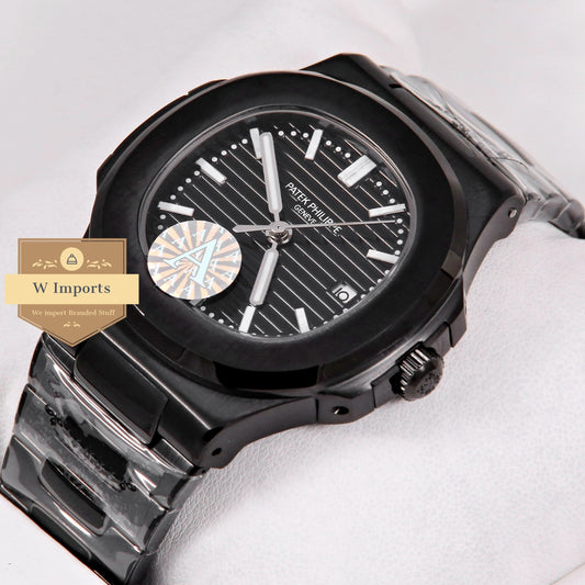 Latest Collection All Black With Dial & White Index Automatic Watch