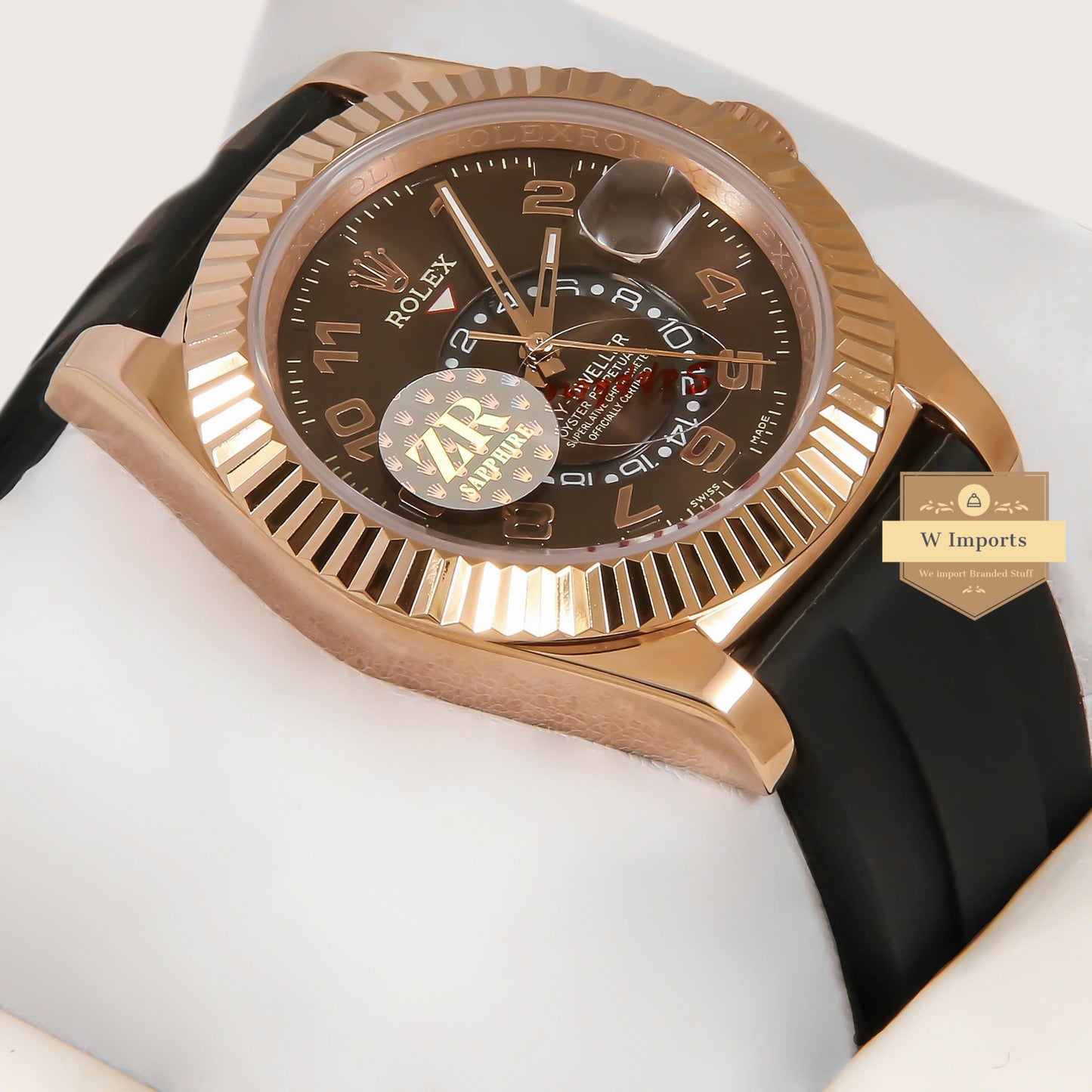 Latest Collection 42 Rose Gold Brown Dial Automatic Watch ZR Factory