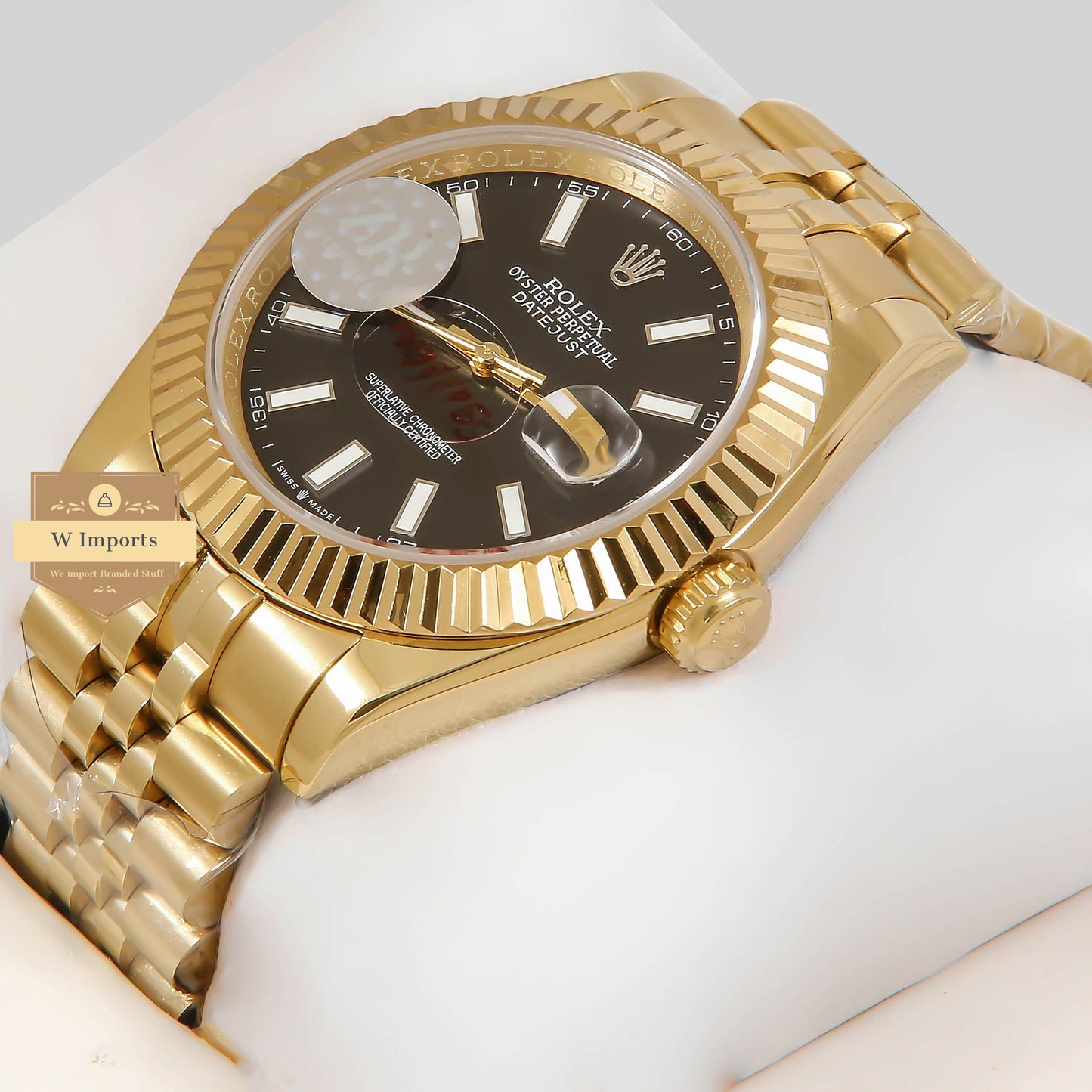 Latest Collection 41 Yellow Gold With Black Dial Automatic Watch ZR Factory