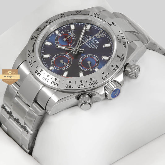 Latest Collection Chronograph 40 Silver With Blue Dial ZR Factory