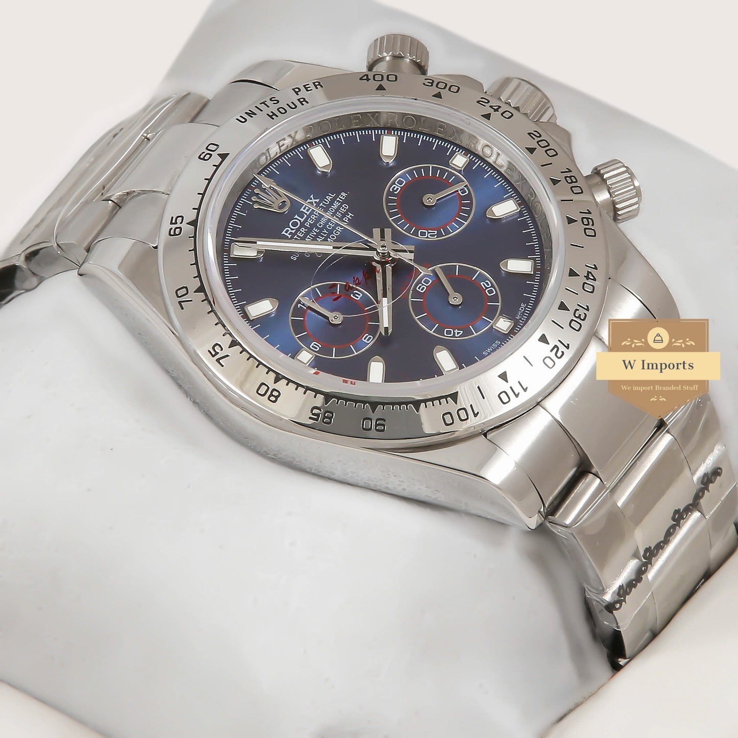 Latest Collection Chronograph 40 Silver With Blue Dial ZR Factory