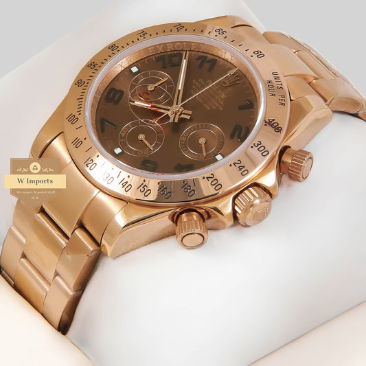 Latest Collection Chronograph 40 Rose gold Case With Brown Dial Oyster Chain ZR Factory