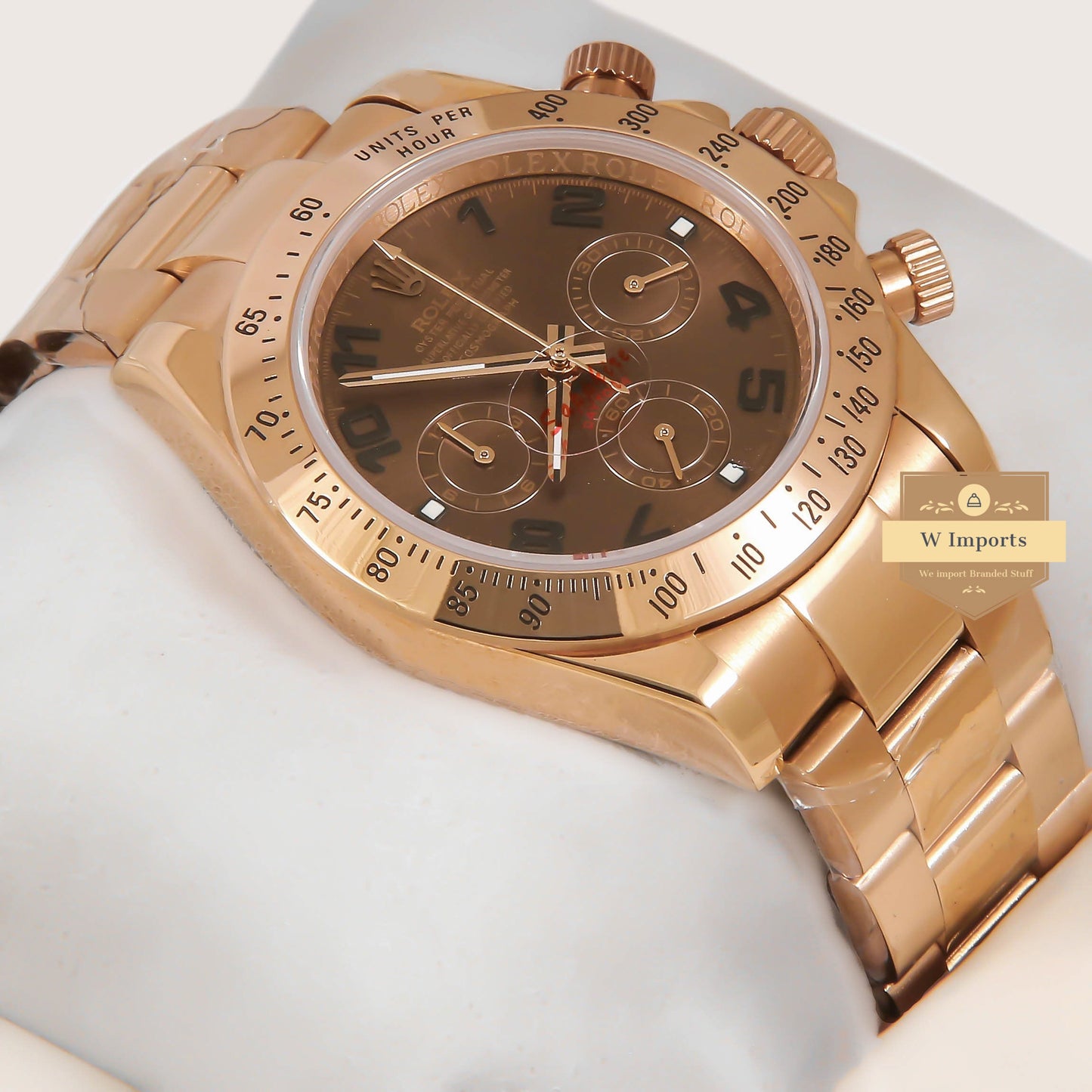 Latest Collection Chronograph 40 Rose gold Case With Brown Dial Oyster Chain ZR Factory