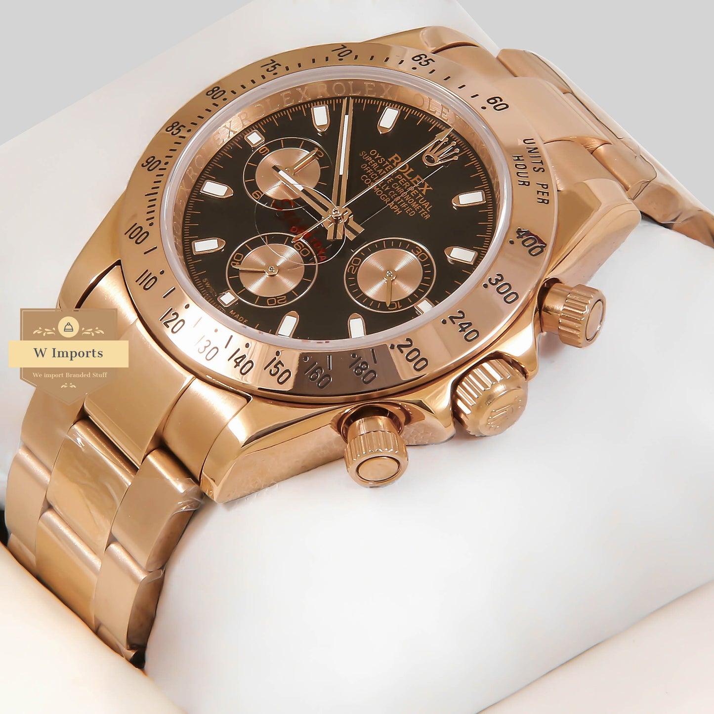 Latest Collection Chronograph 40 Rose gold Case With Black Dial ZR Factory