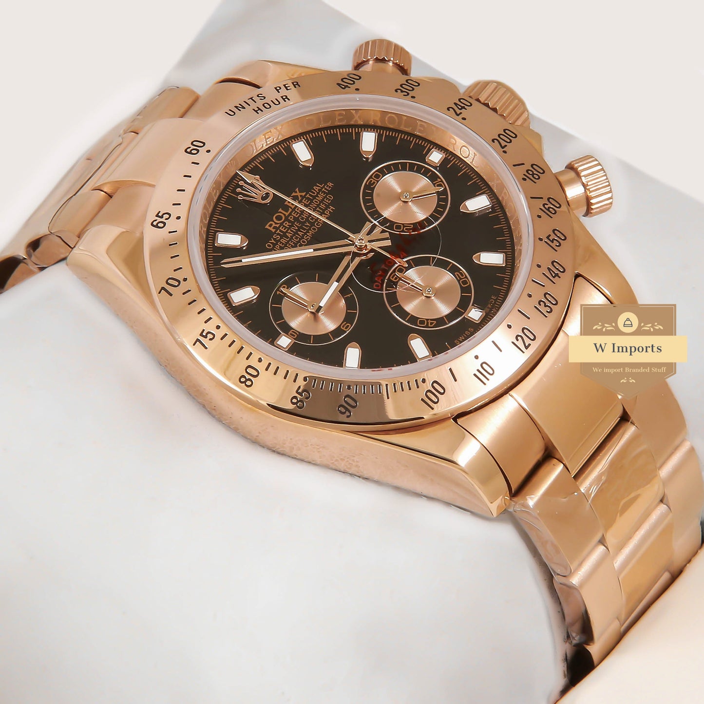 Latest Collection Chronograph 40 Rose gold Case With Black Dial ZR Factory