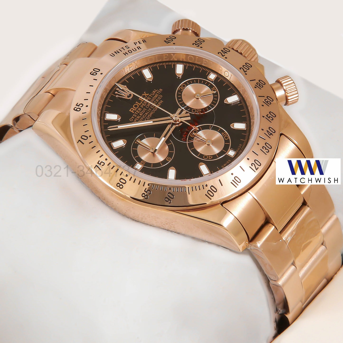 New Collection Chronograph 40 Rose gold Case With Black Dial ZR Factory