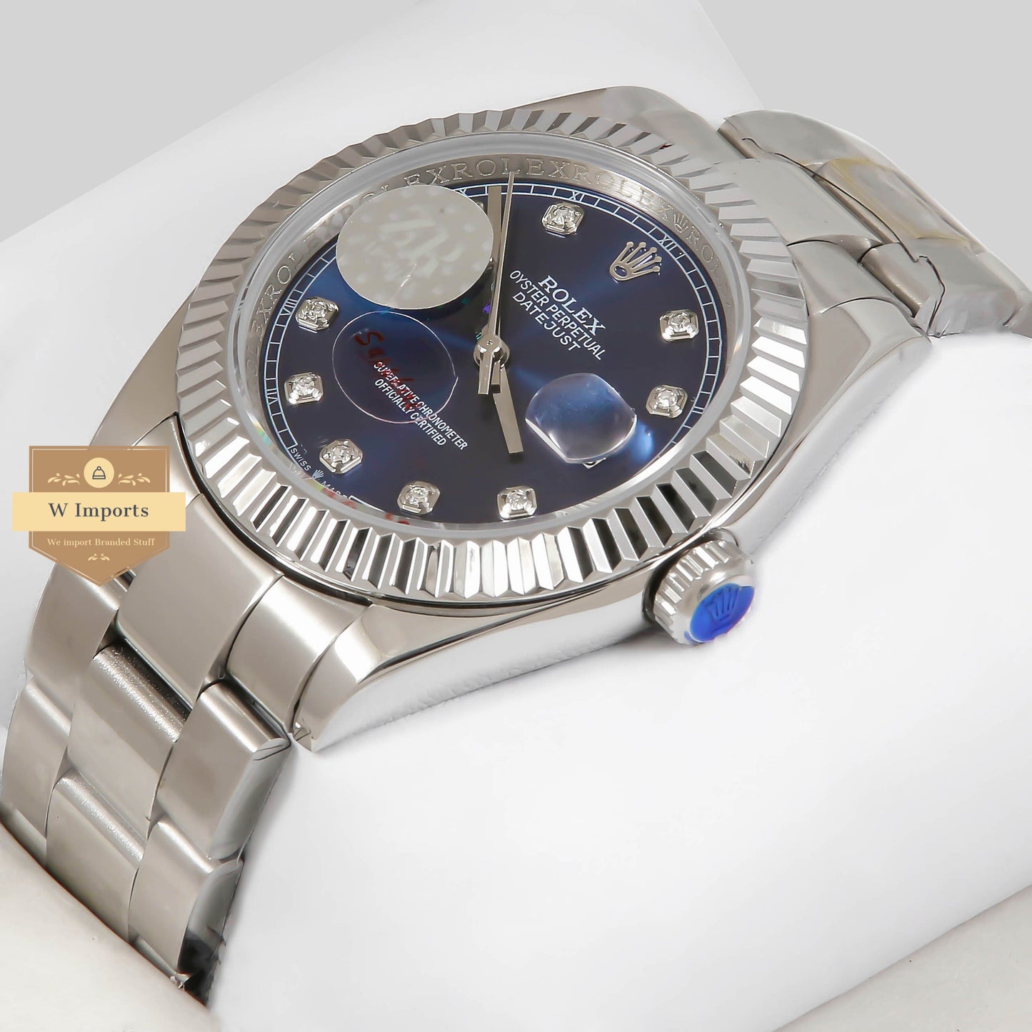 Latest Collection 41 Silver With Blue Dial Automatic Watch ZR Factory