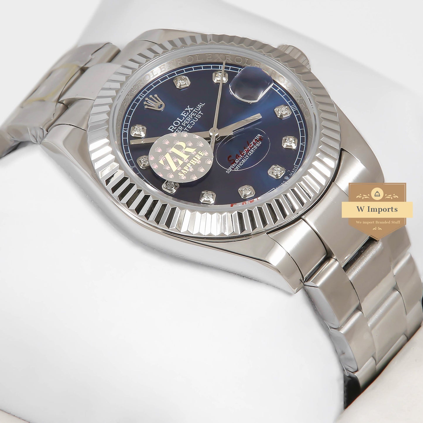 Latest Collection 41 Silver With Blue Dial Automatic Watch ZR Factory