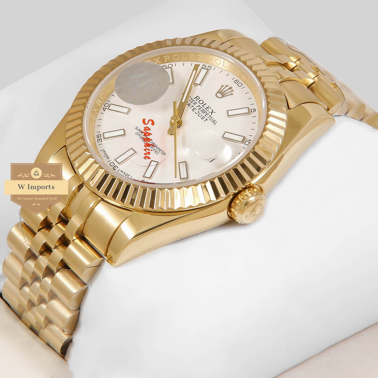 Latest Collection 41 Yellow Gold With White Dial Automatic Watch ZR Factory