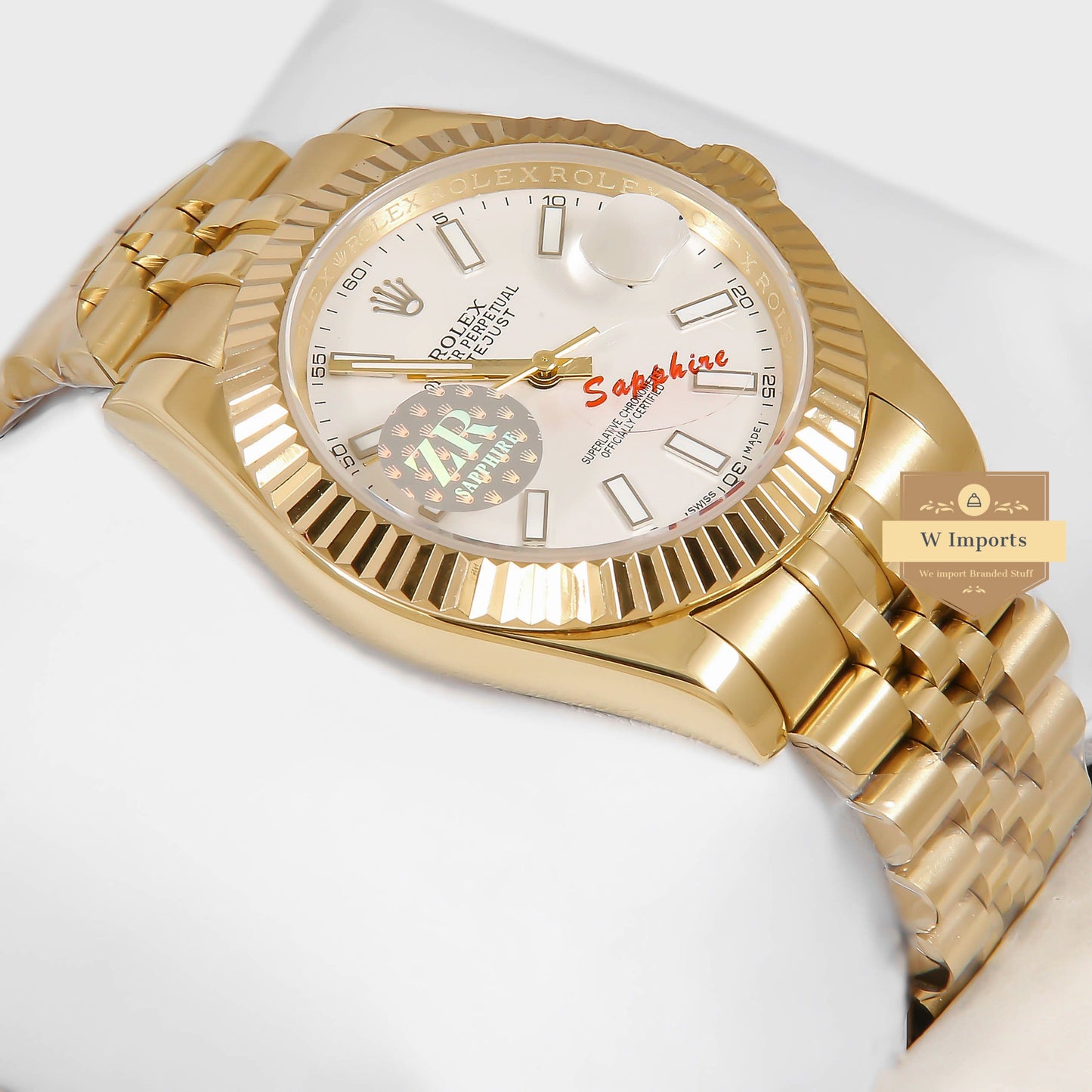 Latest Collection 41 Yellow Gold With White Dial Automatic Watch ZR Factory