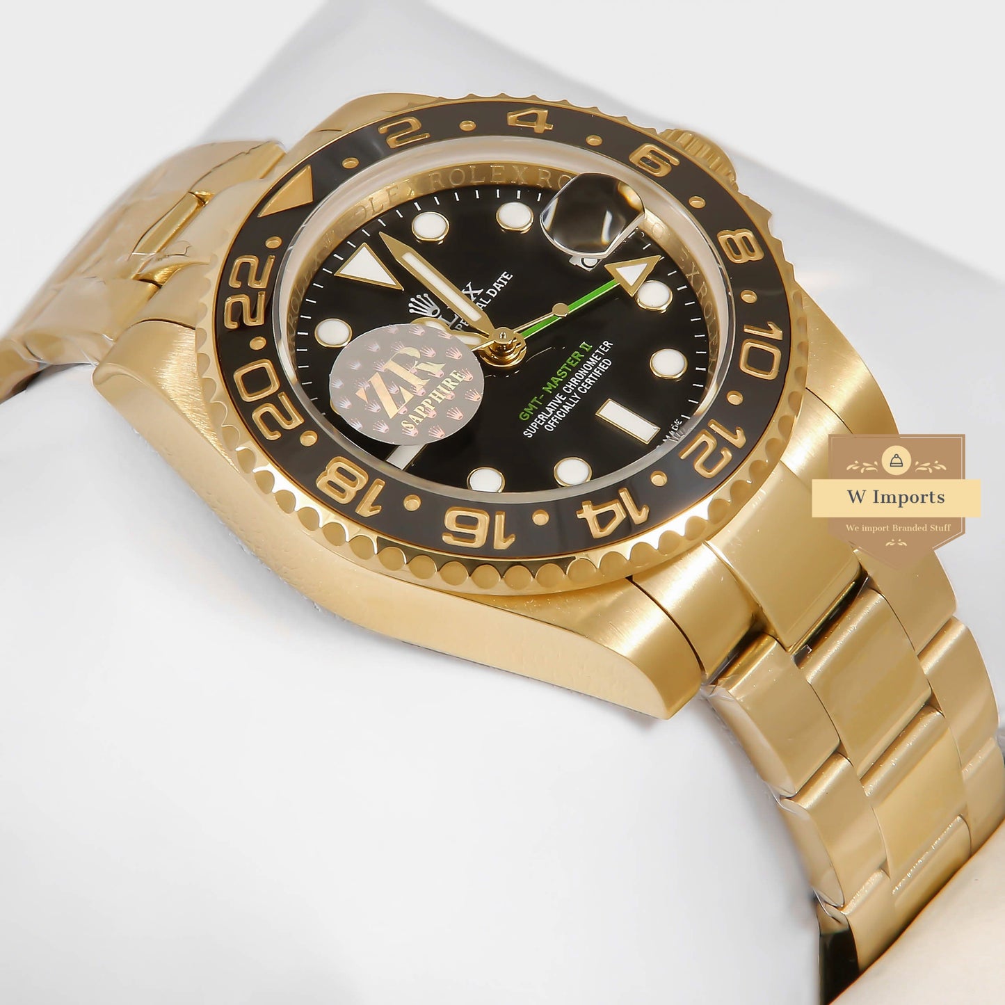 Latest Collection GMT 40 Yellow Gold With Black Dial & Bezel ZR Factory