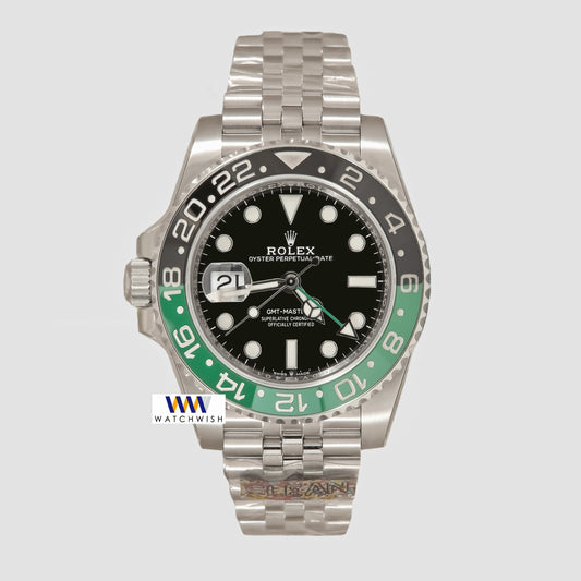 Latest Collection Silver Green Gmt Ar Made