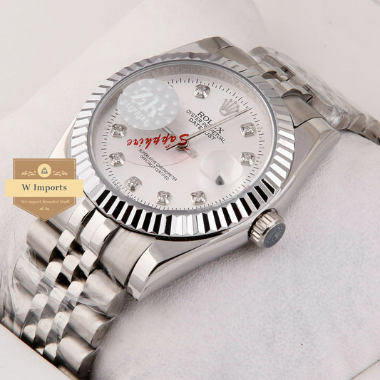 Latest Collection 36 Silver With White Dial Stone Index ZR Factory