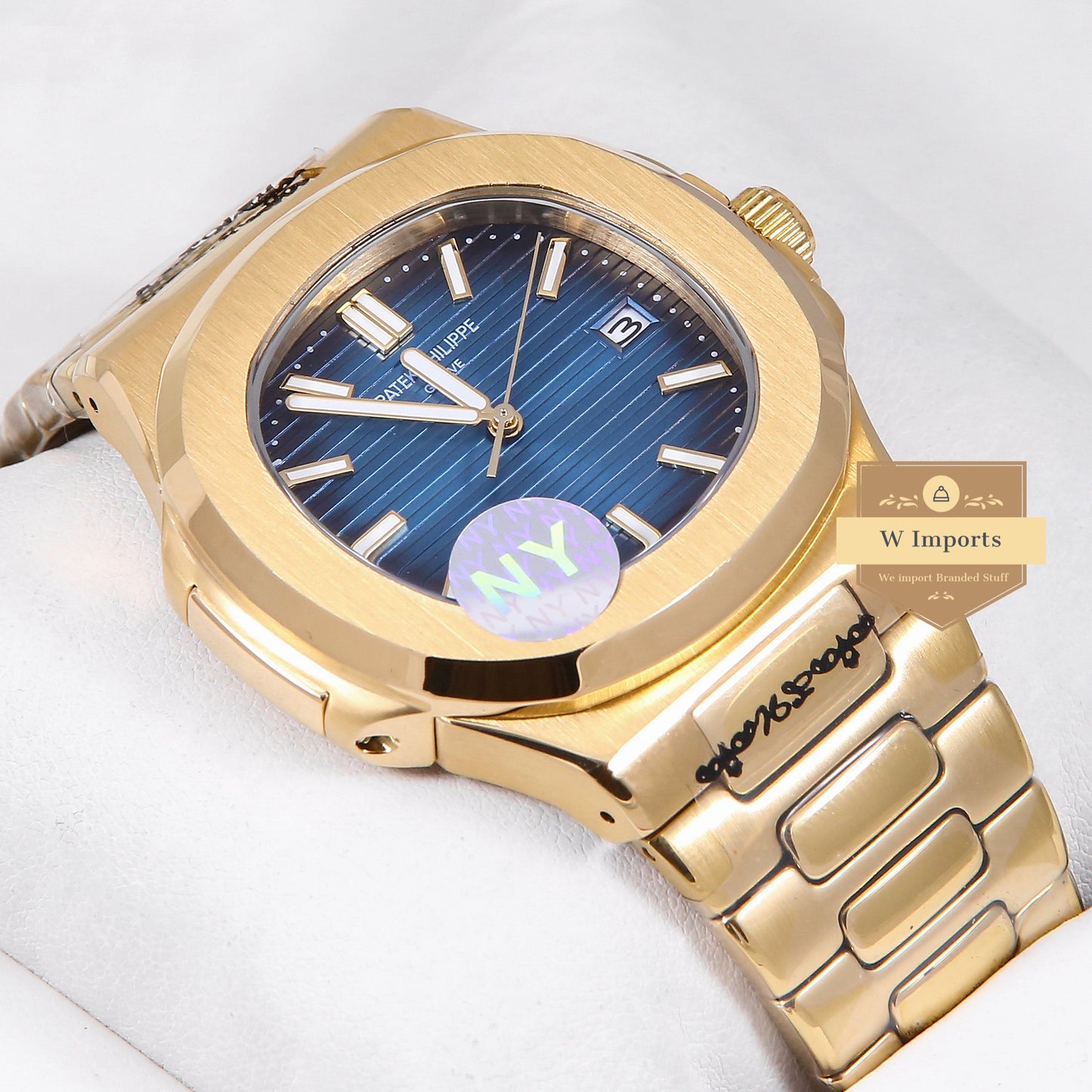 Latest Collection Yellow Gold With Blue Dial Automatic Watch