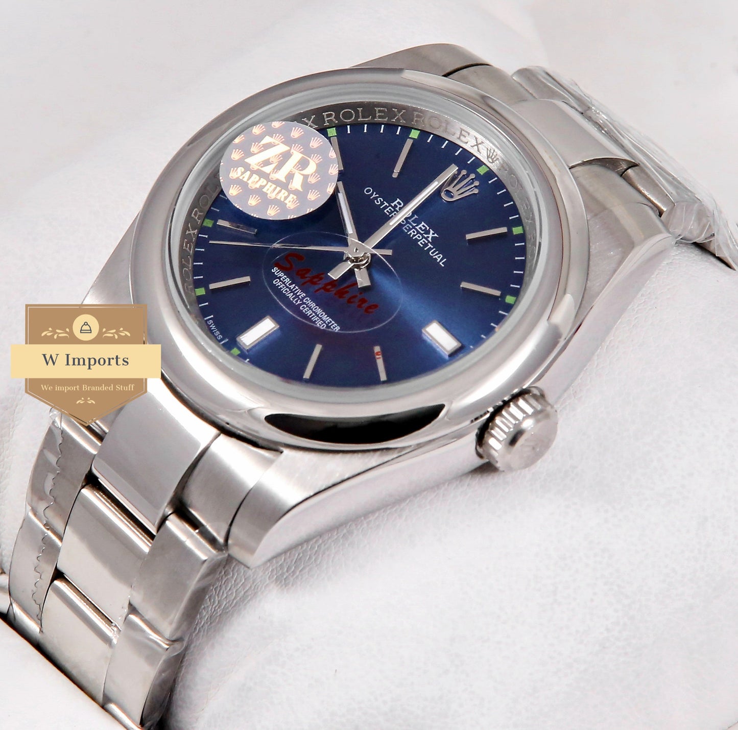 Latest Collection 41 All Silver With Blue Dial Automatic Watch ZR Factory