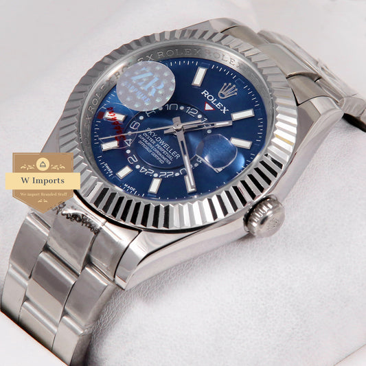 Latest Collection 42 All Silver With Blue Dial ZR Factory