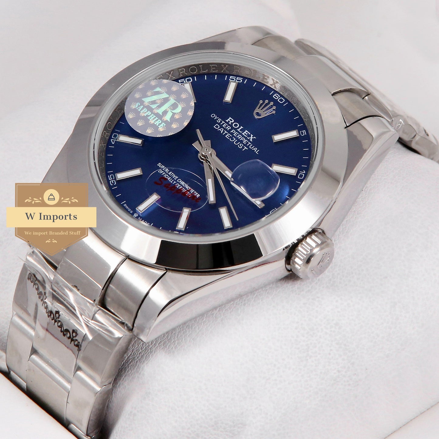 Latest Collection 41 Silver With Blue Dial Automatic Watch ZR Factory