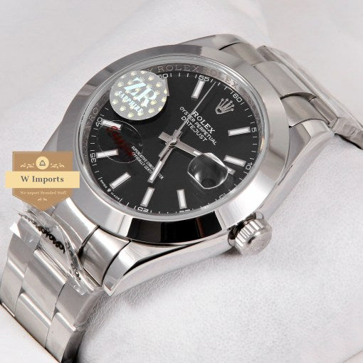 Latest Collection 41 Silver With Black Dial Automatic Watch ZR Factory