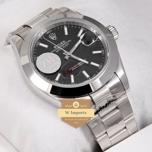 Latest Collection 41 Silver With Black Dial Automatic Watch ZR Factory