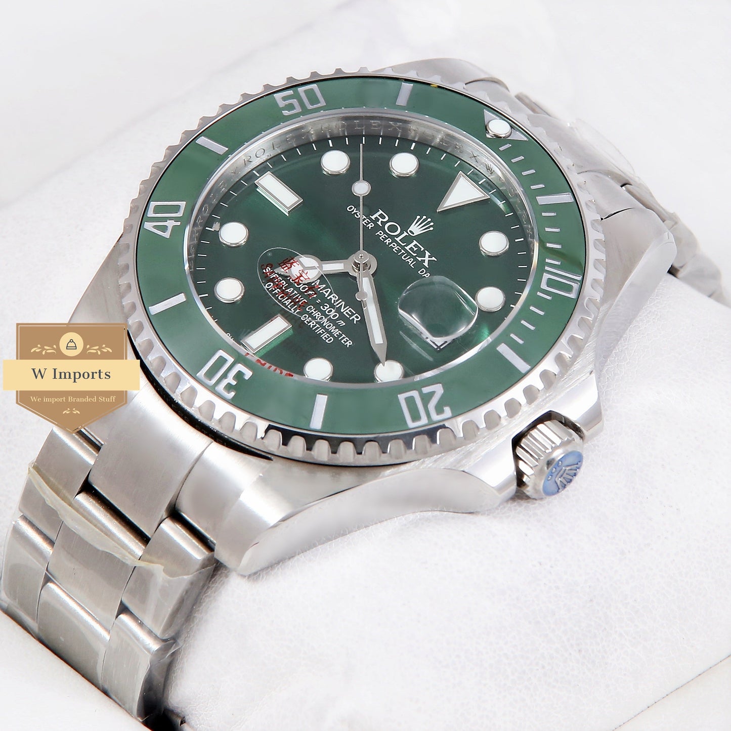 Latest Collection 40 Silver With Green Dial & Bezel Automatic Watch ZR Factory