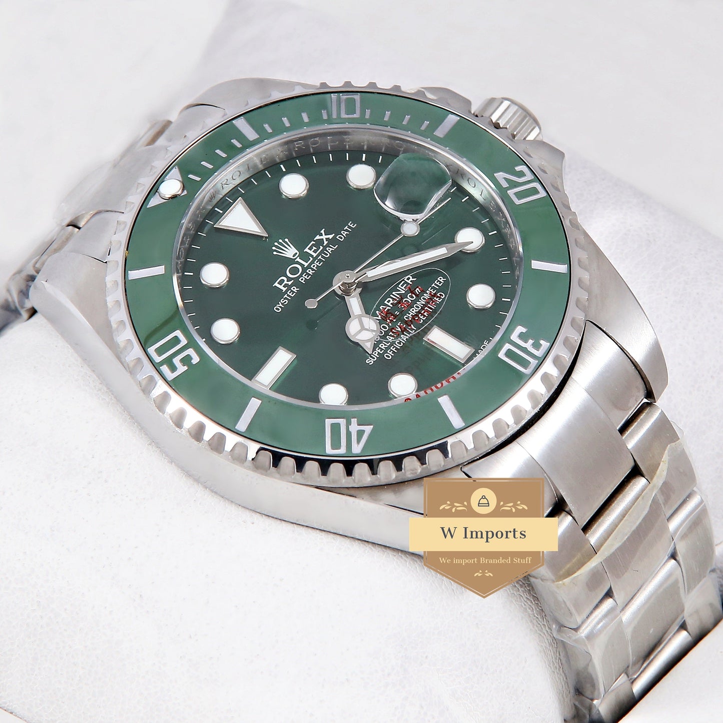 Latest Collection 40 Silver With Green Dial & Bezel Automatic Watch ZR Factory