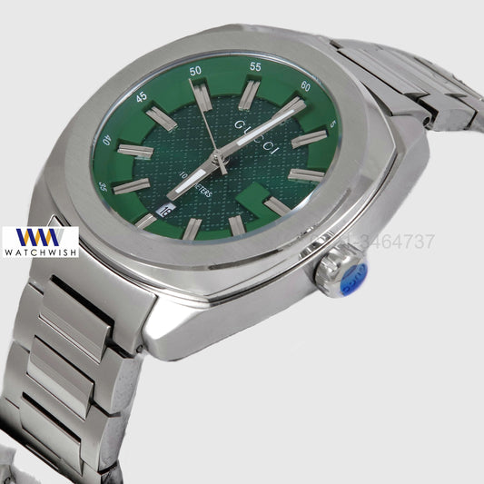 Latest Collection Silver With Green Dial