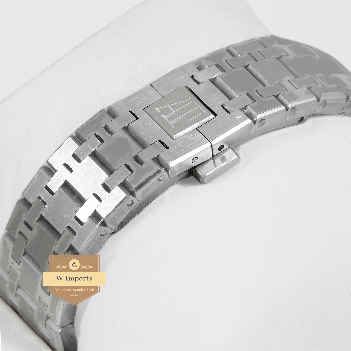 Latest Collection Silver With Black Skeleton Dial & Stone Bezel