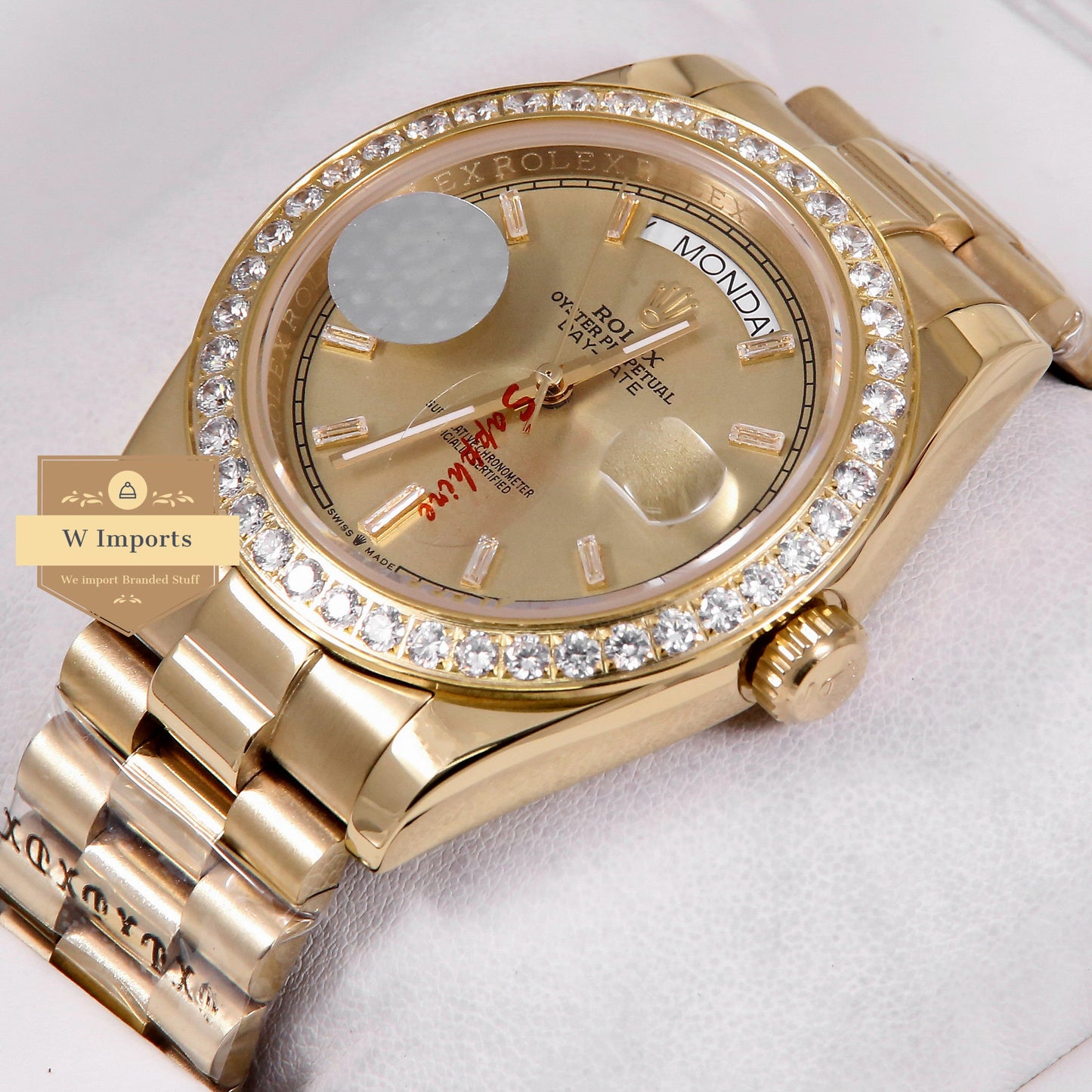 Latest Collection 40 All Yellow Gold With Dial Stone Numeral ZR Factory