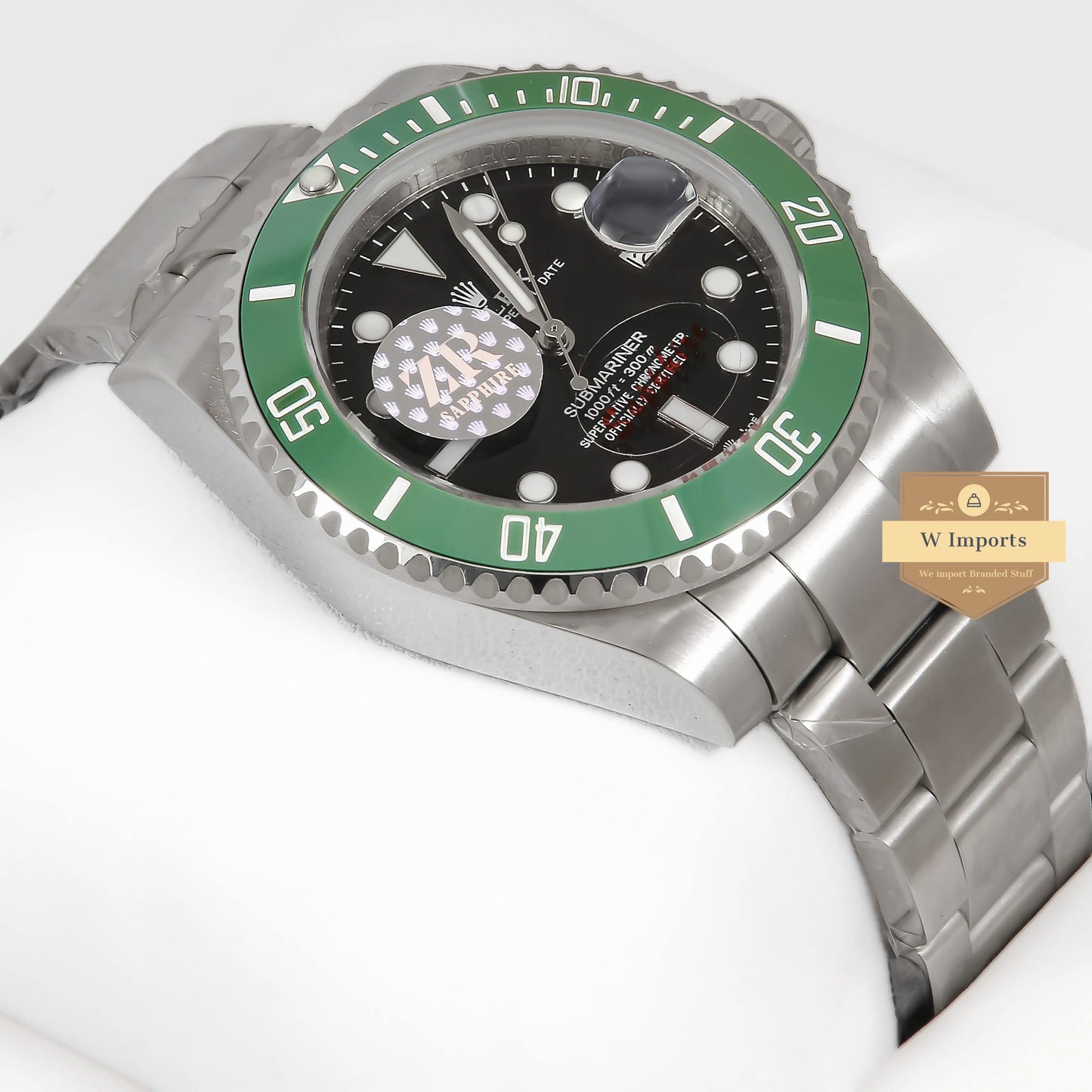 Latest Collection 40 Hulk Green Bezel And Black Dial ZR Factory