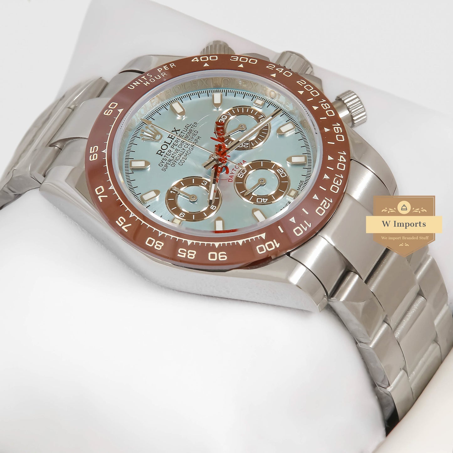 Latest Collection Chronograph 40 Silver With Blue Dial ZR Factory