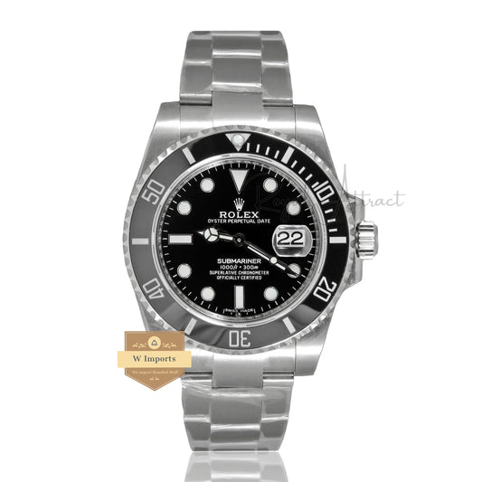 Latest Collection 40 Silver With Black Dial & Bezel Automatic Watch EW Made