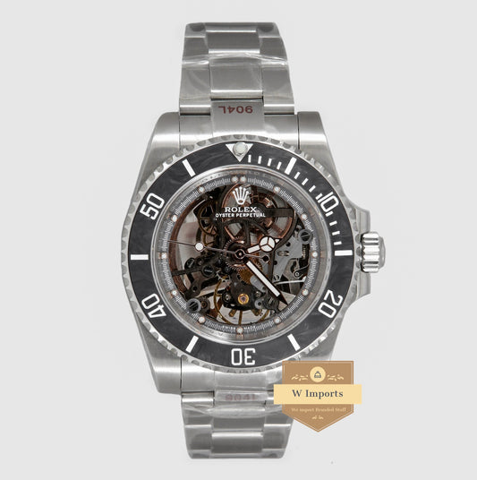 Latest Collection 40 Andrea Pirlo Silver With Skeleton Dial Automatic Watch EW Made