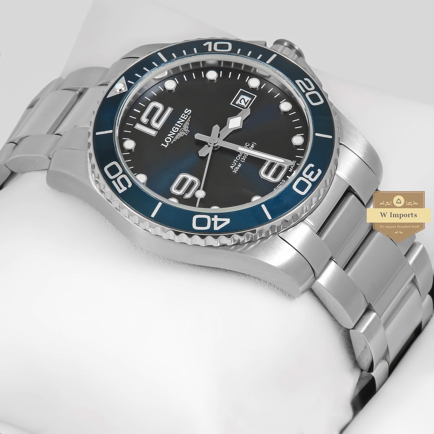 LATEST COLLECTION SILVER WITH BLUE DIAL & BEZEL AUTOMATIC WATCH