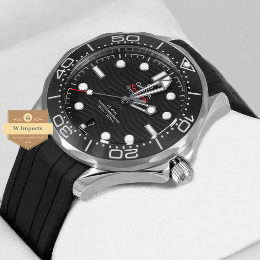 Latest Collection Silver With Black Dial Automatic Watch For Men