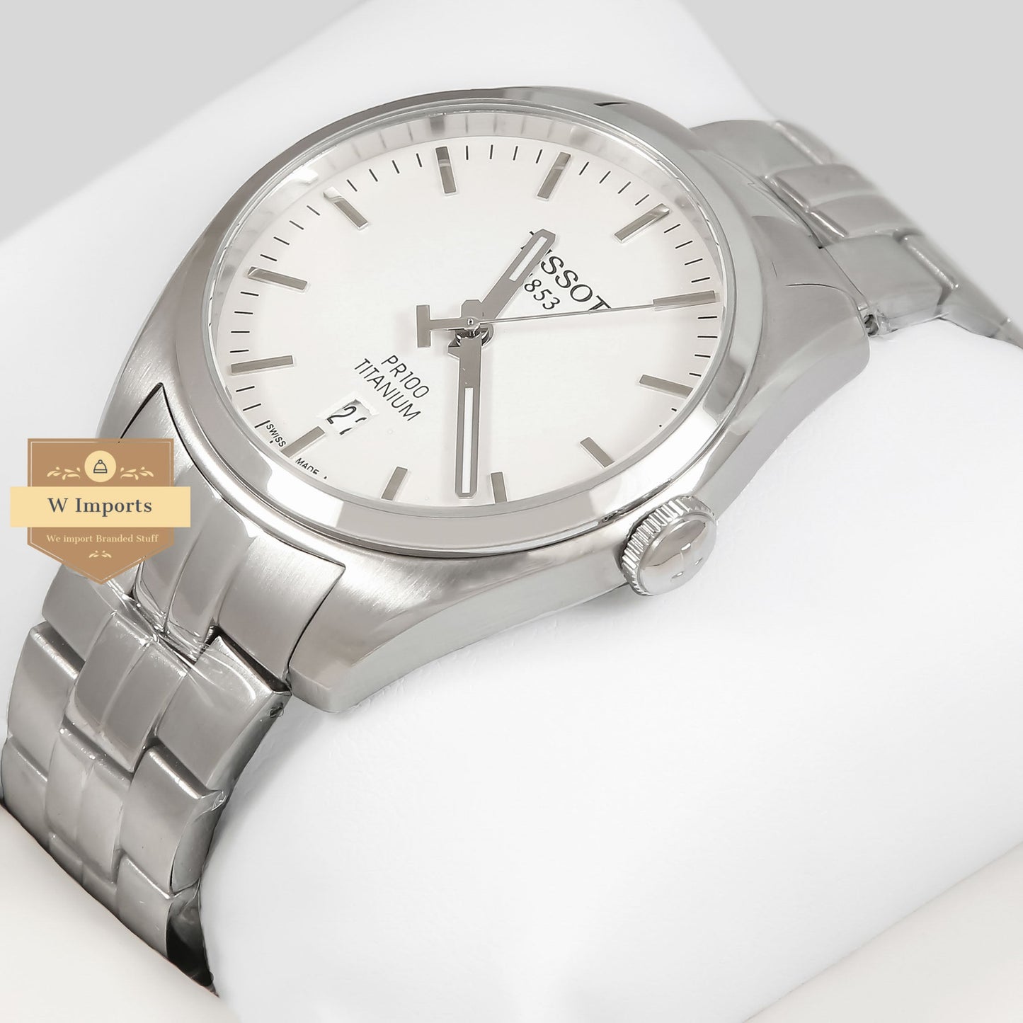 Latest Collection PR100 Titanium Silver With White Dial