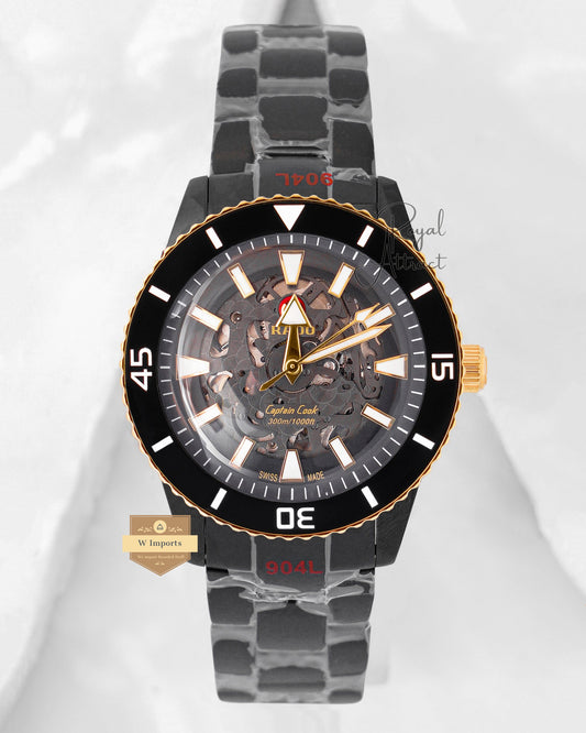 Luxury Skeleton Watch For Men Stainless Steel