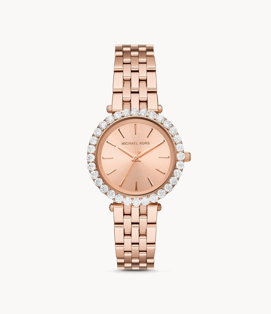 Michael Kors Women’s Quartz Stainless Steel Silver Dial 35mm Watch MK4515