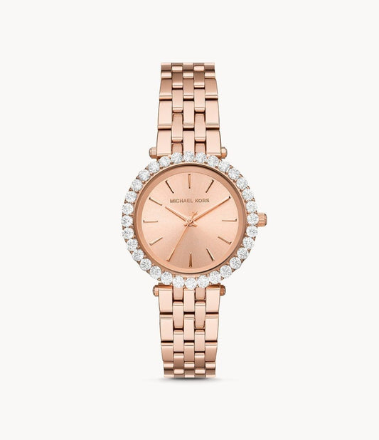 Michael Kors Women’s Quartz Stainless Steel Silver Dial 35mm Watch MK4515
