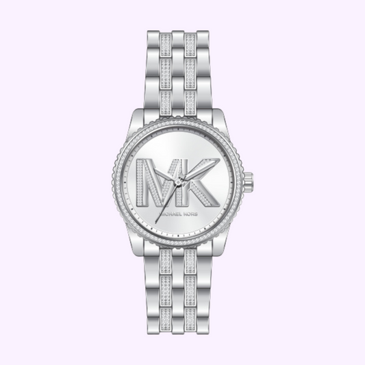 Michael Kors Women’s Quartz Stainless Steel Silver Dial 35mm Watch MK7542