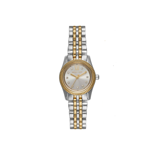 Michael Kors Women’s Quartz Two-Tone Stainless Steel Silver Dial 26mm Watch MK4815
