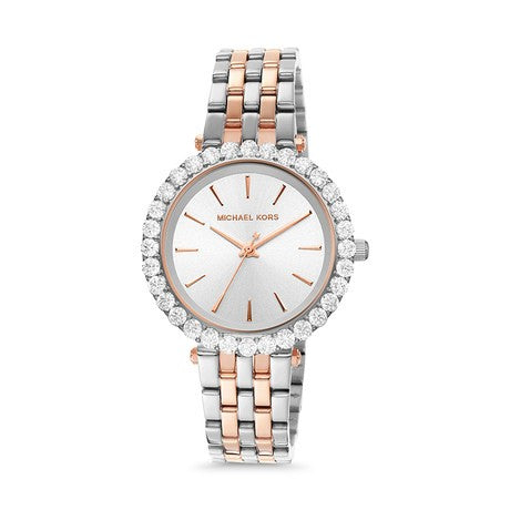 Michael Kors Women’s Quartz Stainless Steel Silver Dial 35mm Watch MK4515