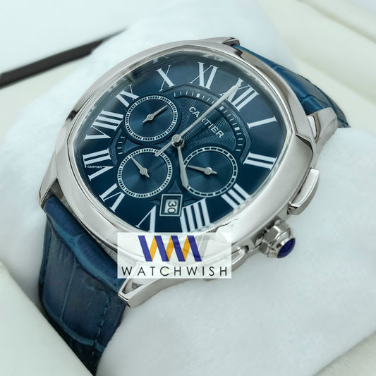 New Collection Silver With Blue Dial Watch For Men