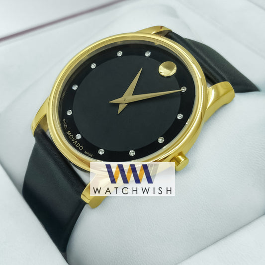 New Collection Gold With Black Dial Watch For Men