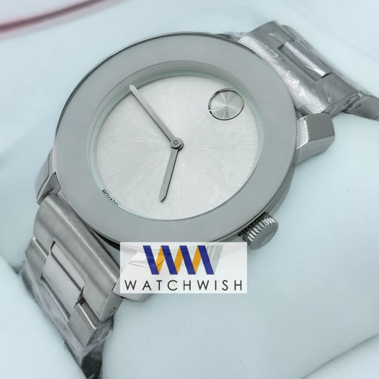 New Collection Silver With Silver Dial Watch For Men